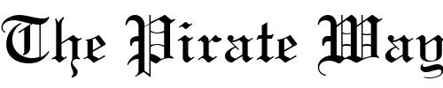 Font : LinotextDfr Custom Text : The Pirate Way Test your own text here Click to download or to view this font on a tshirt that can be custom printed in Bali