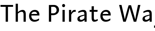 Font : Linotype-Aroma Custom Text : The Pirate Way Test your own text here Click to download or to view this font on a tshirt that can be custom printed in Bali