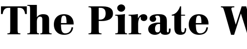 Font : Linotype-Centennial-95-Black-Oldstyle-Figures Custom Text : The Pirate Way Test your own text here Click to download or to view this font on a tshirt that can be custom printed in Bali