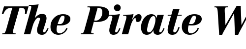 Font : Linotype-Centennial-96-Black-Italic-Oldstyle-Figures Custom Text : The Pirate Way Test your own text here Click to download or to view this font on a tshirt that can be custom printed in Bali