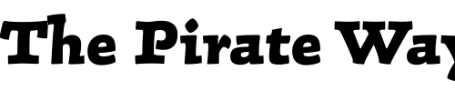 Font : Linotype-Conrad-ExtraBold Custom Text : The Pirate Way Test your own text here Click to download or to view this font on a tshirt that can be custom printed in Bali