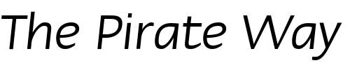 Font : Linotype-Ergo-Italic Custom Text : The Pirate Way Test your own text here Click to download or to view this font on a tshirt that can be custom printed in Bali