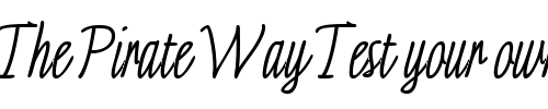 Font : Linotype-Finerliner-Macro Custom Text : The Pirate Way Test your own text here Click to download or to view this font on a tshirt that can be custom printed in Bali
