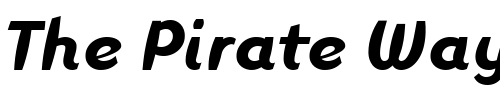 Font : Linotype-Inagur-Bold-Italic Custom Text : The Pirate Way Test your own text here Click to download or to view this font on a tshirt that can be custom printed in Bali
