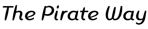 Font : Linotype-Inagur-Italic Custom Text : The Pirate Way Test your own text here Click to download or to view this font on a tshirt that can be custom printed in Bali