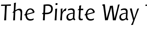 Font : Linotype-Pisa-Light Custom Text : The Pirate Way Test your own text here Click to download or to view this font on a tshirt that can be custom printed in Bali