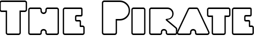 Font : LinotypeBlackWhiteOutline Custom Text : The Pirate Way Test your own text here Click to download or to view this font on a tshirt that can be custom printed in Bali