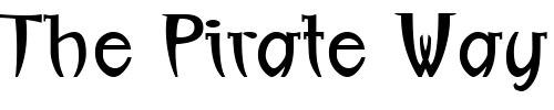 Font : LinotypeBoundaround Custom Text : The Pirate Way Test your own text here Click to download or to view this font on a tshirt that can be custom printed in Bali