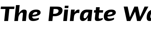 Font : LinotypeErgo-DemiBoldItalic Custom Text : The Pirate Way Test your own text here Click to download or to view this font on a tshirt that can be custom printed in Bali