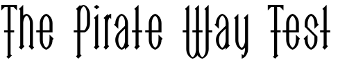 Font : LinotypeGoTekk-Medium Custom Text : The Pirate Way Test your own text here Click to download or to view this font on a tshirt that can be custom printed in Bali