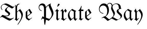 Font : LinotypeLutherscheFrakturDfr Custom Text : The Pirate Way Test your own text here Click to download or to view this font on a tshirt that can be custom printed in Bali