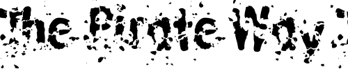 Font : LinotypeRussischBrot-EatTwo Custom Text : The Pirate Way Test your own text here Click to download or to view this font on a tshirt that can be custom printed in Bali