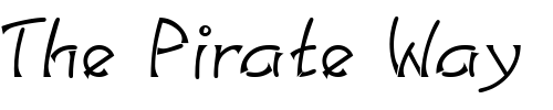 Font : LinotypeSalamander-DemiBold Custom Text : The Pirate Way Test your own text here Click to download or to view this font on a tshirt that can be custom printed in Bali