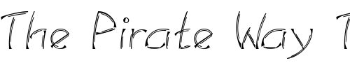 Font : LinotypeSalamanderDbl-Regular Custom Text : The Pirate Way Test your own text here Click to download or to view this font on a tshirt that can be custom printed in Bali