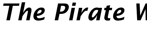 Font : Lucida-Sans-Demibold-Italic Custom Text : The Pirate Way Test your own text here Click to download or to view this font on a tshirt that can be custom printed in Bali