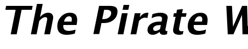 Font : Lucida-Sans-Demibold-Oblique Custom Text : The Pirate Way Test your own text here Click to download or to view this font on a tshirt that can be custom printed in Bali