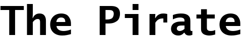 Font : LucidaSansTypewriter-Bold Custom Text : The Pirate Way Test your own text here Click to download or to view this font on a tshirt that can be custom printed in Bali