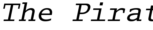 Font : LucidaTypewriter-Oblique Custom Text : The Pirate Way Test your own text here Click to download or to view this font on a tshirt that can be custom printed in Bali