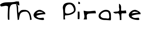 Font : Ludwig-LooseBraids Custom Text : The Pirate Way Test your own text here Click to download or to view this font on a tshirt that can be custom printed in Bali