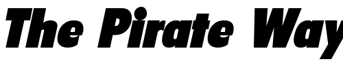 Font : LuisBecker-Black-Italic Custom Text : The Pirate Way Test your own text here Click to download or to view this font on a tshirt that can be custom printed in Bali