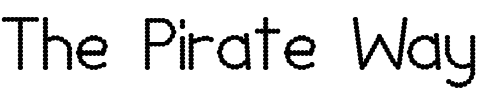 Font : Lumpy-Bump Custom Text : The Pirate Way Test your own text here Click to download or to view this font on a tshirt that can be custom printed in Bali