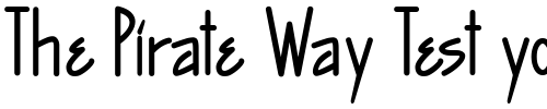 Font : LunaMartino-Grossa Custom Text : The Pirate Way Test your own text here Click to download or to view this font on a tshirt that can be custom printed in Bali