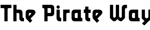 Font : LunatixBold Custom Text : The Pirate Way Test your own text here Click to download or to view this font on a tshirt that can be custom printed in Bali