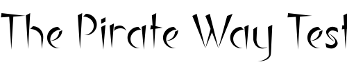 Font : Luteous Custom Text : The Pirate Way Test your own text here Click to download or to view this font on a tshirt that can be custom printed in Bali