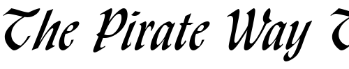 Font : Lydian-Cursive-BT Custom Text : The Pirate Way Test your own text here Click to download or to view this font on a tshirt that can be custom printed in Bali