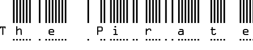 Font : MC-morse_Baudot_5_Unit-BC Custom Text : The Pirate Way Test your own text here Click to download or to view this font on a tshirt that can be custom printed in Bali