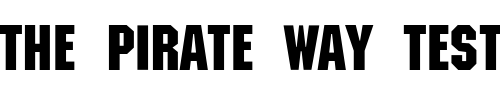 Font : Machine-Light Custom Text : The Pirate Way Test your own text here Click to download or to view this font on a tshirt that can be custom printed in Bali