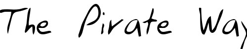 Font : Mack-Regular Custom Text : The Pirate Way Test your own text here Click to download or to view this font on a tshirt that can be custom printed in Bali