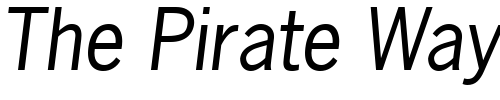 Font : Macro-SSi-Italic Custom Text : The Pirate Way Test your own text here Click to download or to view this font on a tshirt that can be custom printed in Bali