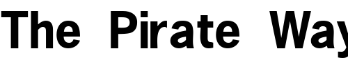 Font : MacroBlackSSK Custom Text : The Pirate Way Test your own text here Click to download or to view this font on a tshirt that can be custom printed in Bali