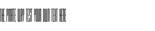 Font : MacroscopicB Custom Text : The Pirate Way Test your own text here Click to download or to view this font on a tshirt that can be custom printed in Bali