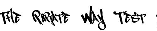 Font : MagikMarker Custom Text : The Pirate Way Test your own text here Click to download or to view this font on a tshirt that can be custom printed in Bali