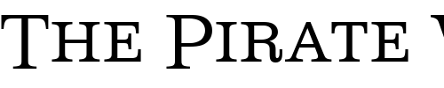 Font : Mariam_Becker_Discaps_Light Custom Text : The Pirate Way Test your own text here Click to download or to view this font on a tshirt that can be custom printed in Bali