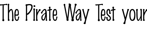 Font : MarkingPen-Thin-Regular Custom Text : The Pirate Way Test your own text here Click to download or to view this font on a tshirt that can be custom printed in Bali