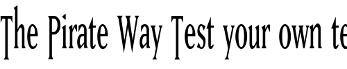 Font : MatrixTall Custom Text : The Pirate Way Test your own text here Click to download or to view this font on a tshirt that can be custom printed in Bali