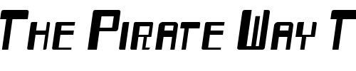 Font : Mayday-Oblique Custom Text : The Pirate Way Test your own text here Click to download or to view this font on a tshirt that can be custom printed in Bali