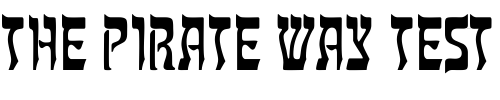 Font : Mazurka Custom Text : The Pirate Way Test your own text here Click to download or to view this font on a tshirt that can be custom printed in Bali