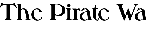 Font : Melbourne-Serial-Bold-DB Custom Text : The Pirate Way Test your own text here Click to download or to view this font on a tshirt that can be custom printed in Bali