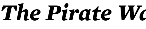 Font : Mercury-Text-G4-Bold-Italic Custom Text : The Pirate Way Test your own text here Click to download or to view this font on a tshirt that can be custom printed in Bali