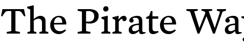 Font : Mercury-Text-G4-Roman Custom Text : The Pirate Way Test your own text here Click to download or to view this font on a tshirt that can be custom printed in Bali