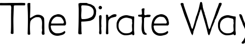 Font : Metro-Thin-HPLHS Custom Text : The Pirate Way Test your own text here Click to download or to view this font on a tshirt that can be custom printed in Bali