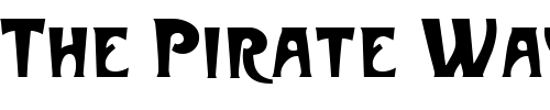 Font : Metropolitain-VerDover Custom Text : The Pirate Way Test your own text here Click to download or to view this font on a tshirt that can be custom printed in Bali