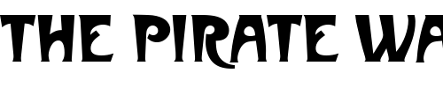 Font : Metropolitaines_Becker Custom Text : The Pirate Way Test your own text here Click to download or to view this font on a tshirt that can be custom printed in Bali