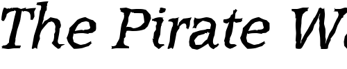 Font : MichaelBeckerAntique-Italic Custom Text : The Pirate Way Test your own text here Click to download or to view this font on a tshirt that can be custom printed in Bali