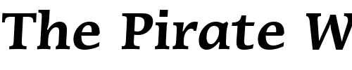 Font : Mirarae-BT-Bold Custom Text : The Pirate Way Test your own text here Click to download or to view this font on a tshirt that can be custom printed in Bali