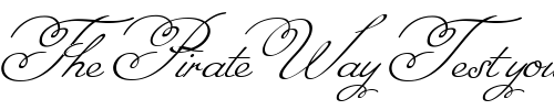 Font : MissFajardose Custom Text : The Pirate Way Test your own text here Click to download or to view this font on a tshirt that can be custom printed in Bali